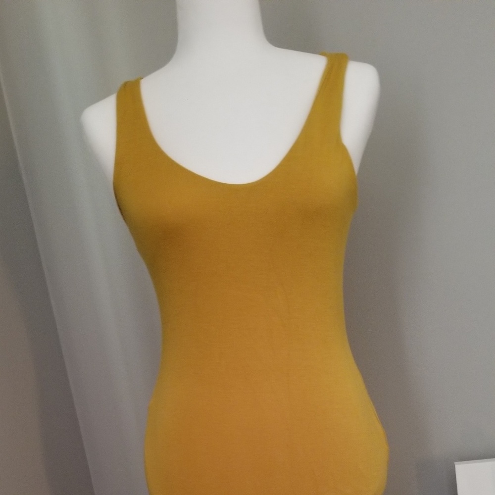 Long Mustard Color Dress